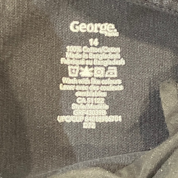 Boys size 14 Dark Gray Corduroy Pants - light FADE at knees - Picture 4 of 14